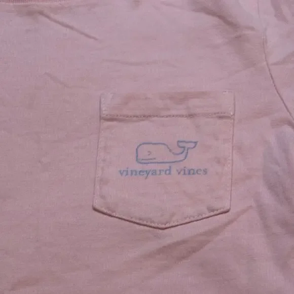 Pink vineyard vines t shirt sz 6 Whale Logo Tee - Picture 6 of 6